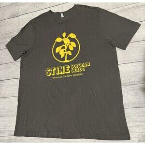 Stine Soybeans Shirt Size 2XL XXL Stine Has Yields Gray Rare HTF